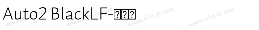 Auto2 BlackLF字体转换